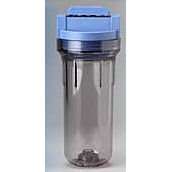 Pentek 150437 10in Valve-In-Head Blue/Clear Filter Housing