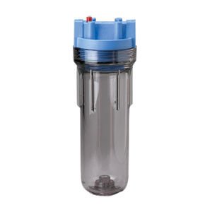 Pentek 158007 Slim Line 10 inch Clear/Blue Housing with PR